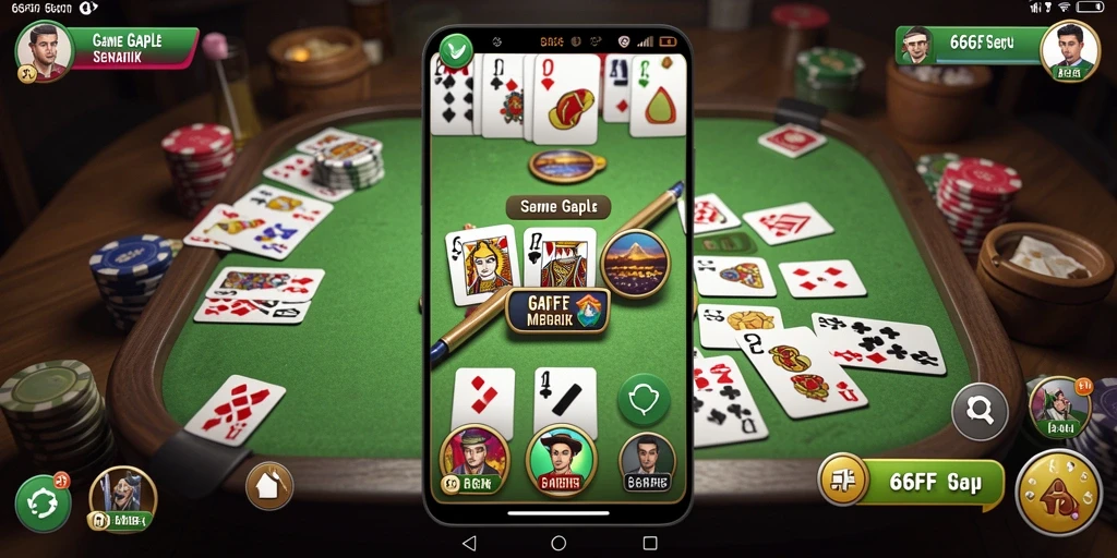 Gameplay Gaple yang seru dan menyenangkan di 666FF.