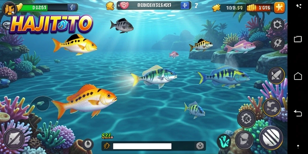 Gameplay seru saat berburu ikan di HAJITOTO.