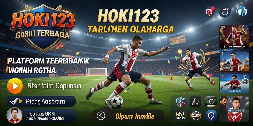Tampilan utama HOKI123 menampilkan berbagai opsi taruhan olahraga.