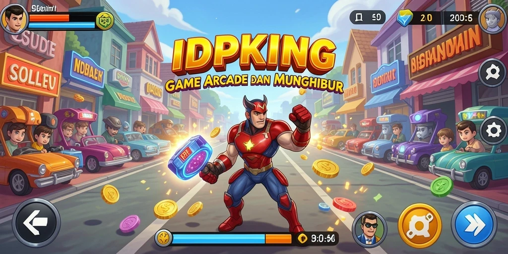 Tangkapan layar gameplay menarik dari IDPKING yang menampilkan tantangan Arcade.