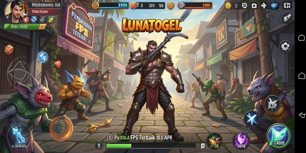 Screenshot Gameplay LUNATOGEL dengan aksi tembak-menembak yang seru.