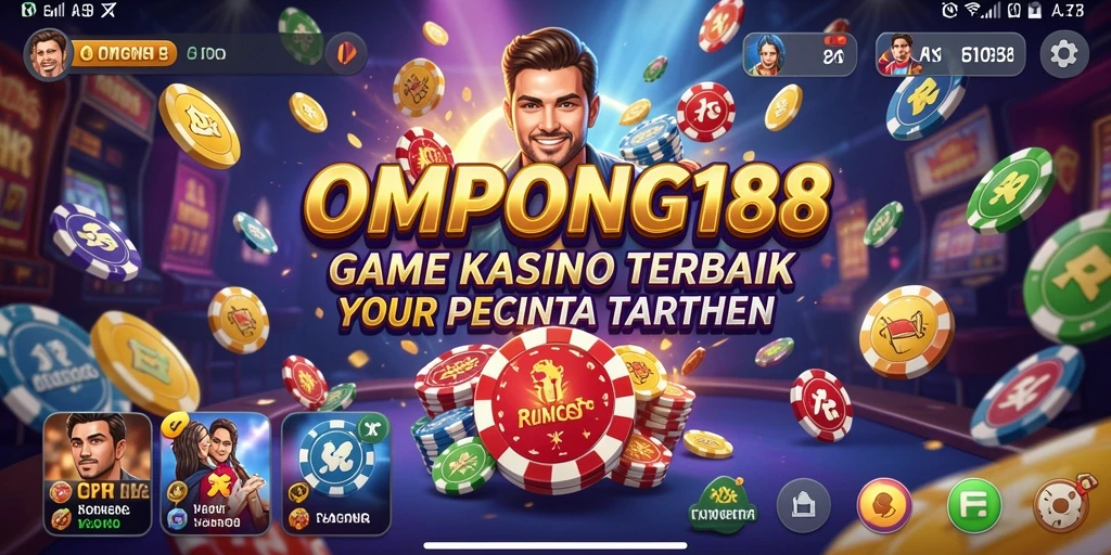 Tampilan gameplay seru OMPONG188 dalam aplikasi Kasino.
