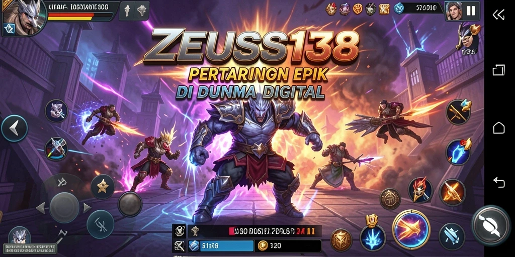 Screenshot gameplay ZEUS138 menampilkan aksi pertarungan yang mendebarkan.